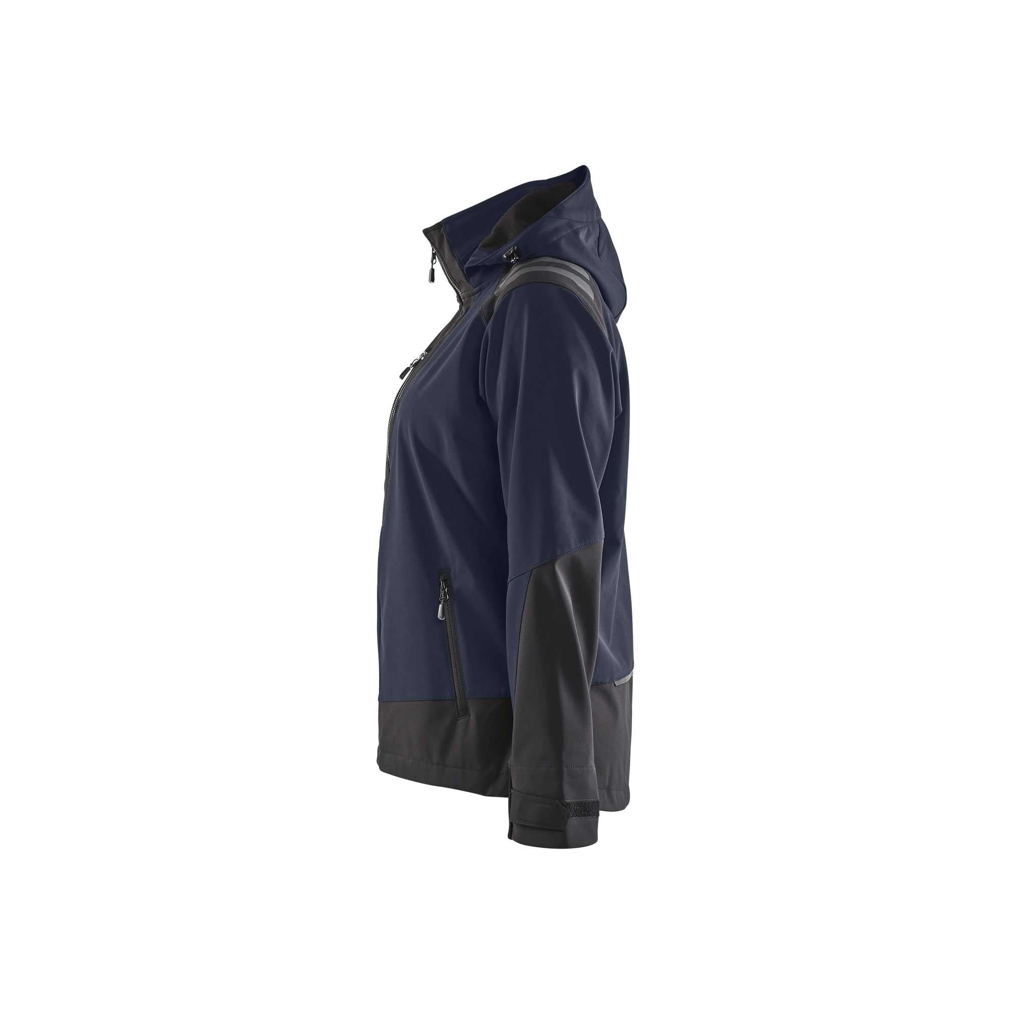BLAKLADER 47192513 Women's Softshell jacket Hi Vis Reflective Softshell Work Jacket WOMEN - Waterproof